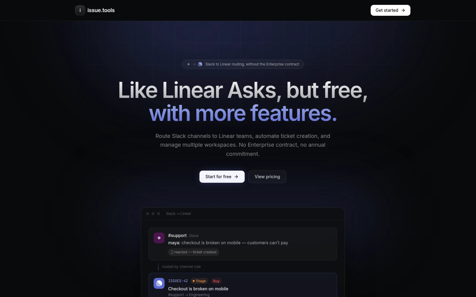 Issue Tools homepage